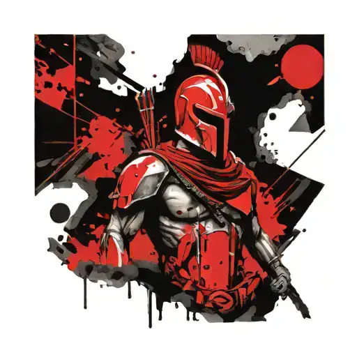 Spartan Staring Into The Distance