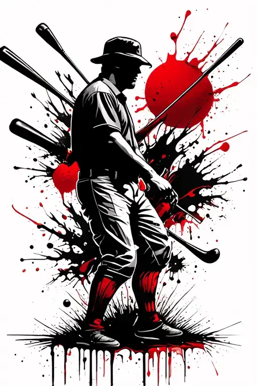 Baseball And Golf And Hunting Scene