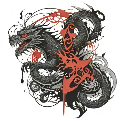 Dragon Yakuza Sleeve