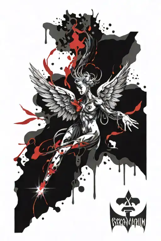 Seraphim Tattoo In Dark Mode A Second