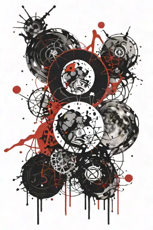 Duality Energy Spirituality Moon Intertwined Symbolizing