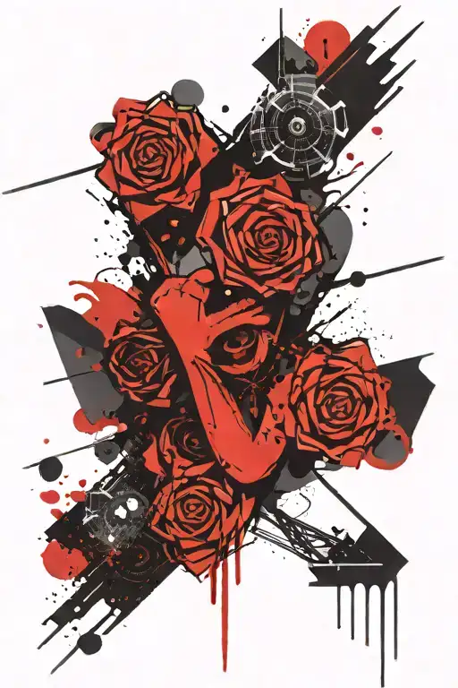 A Minimalist-futuristic Forearm Tattoo With An Overthinking Motif