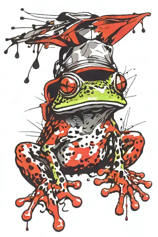 Frog In A Cap