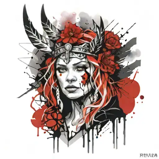 Freya Nordic Goddess Portrait