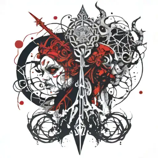 Horror Norse Goddess And God With Nordic