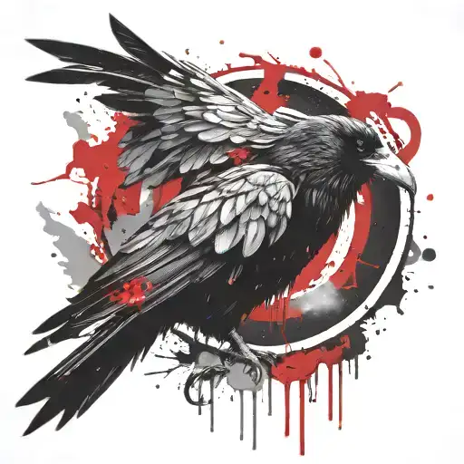 Crow With Sharingan Eye