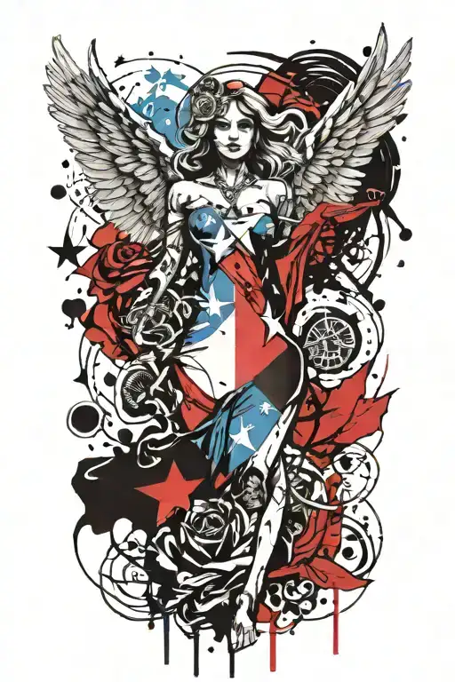 Texas Flag Angel
