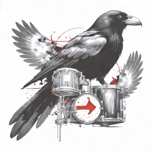 Crow And Drums Mixed