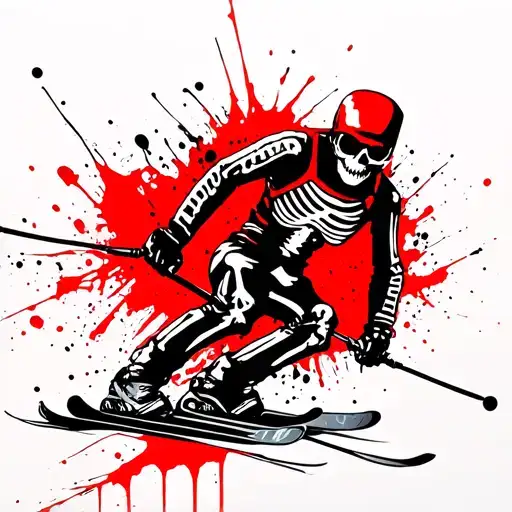 Skiing Skeleton