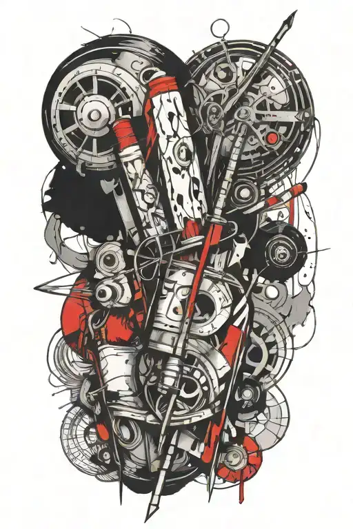 Beldam's Sewing Needle Hand Wraped Around The Forarm