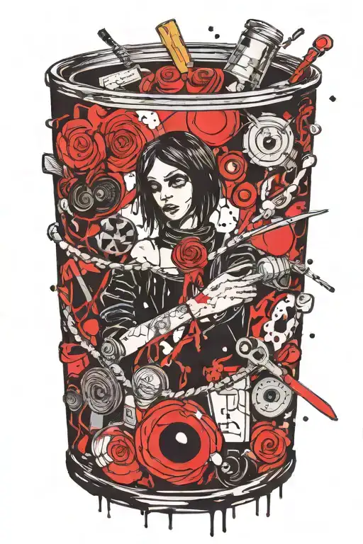 Coraline Inspired Beldam's Sewing Needle Hand Wraped Around The Forarm