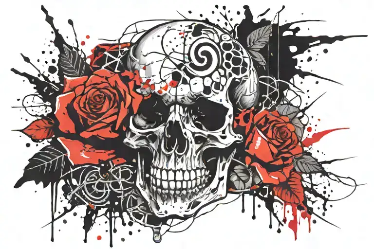 Skull And Roses