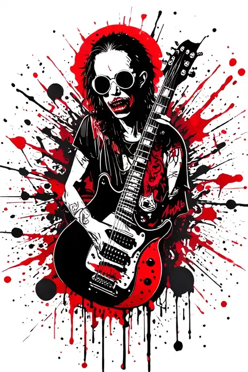 Punk Rock Hermit No Love Guitar Love Music