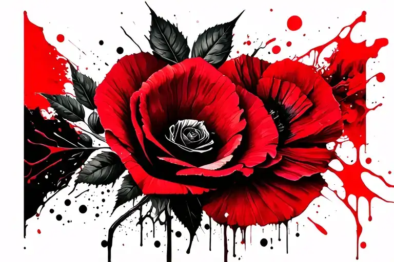 A Rose A Cosmo And A Poppy