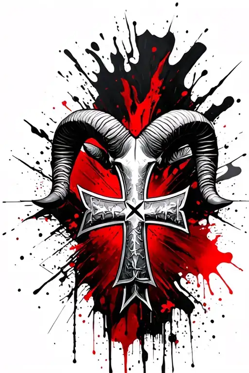 Aries Ram Iron Cross