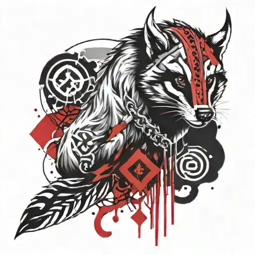 Forearm Tattoo Nordic Viking Runes Totem Animal European Badger