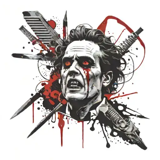 Color Sweeney Todd With A Blade