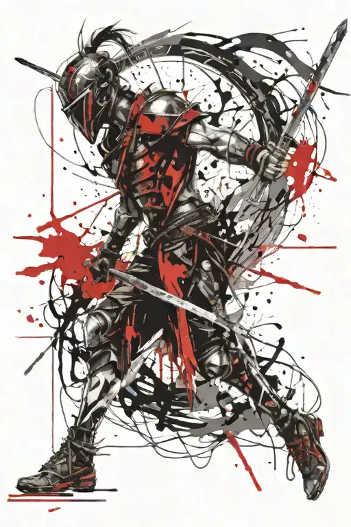 Warrior Holding Sword