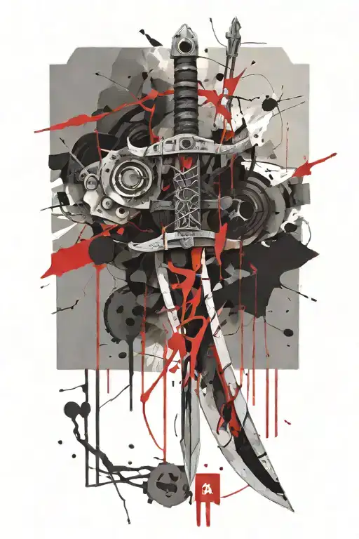 Sword Wrapped In Electricity