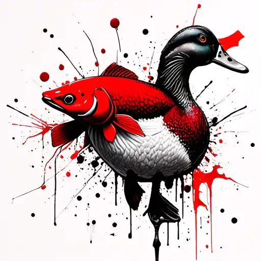 Horror Duck And Fish
