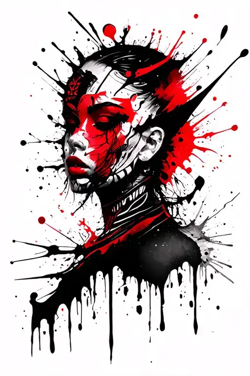 Black Tribal Patterns That End Up In Ink Stains