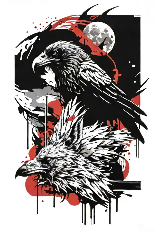 Raven And Wolf