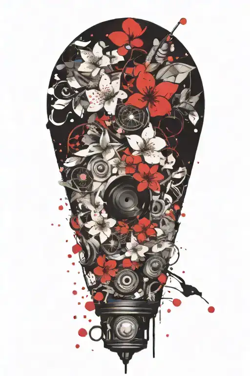 Trash Polka Cherry Blossom Petals Falling