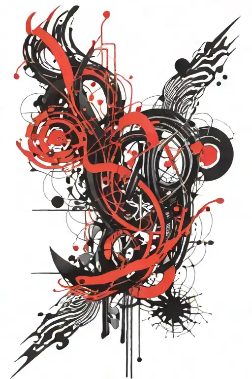 Long Abstract Wavy Line