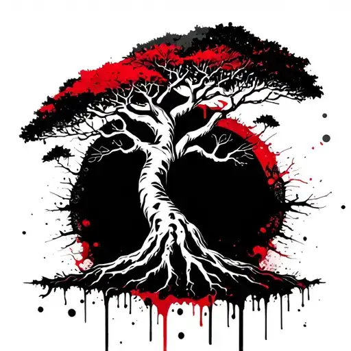 Tree Of Life With Baobab Tree Of Life Merged