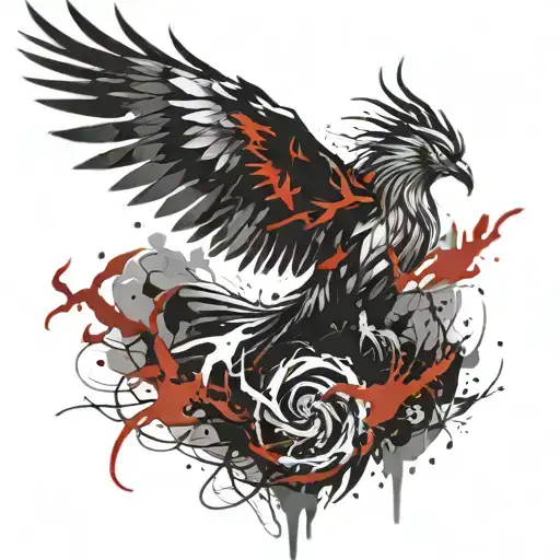 Phoenix Rising From Shadows