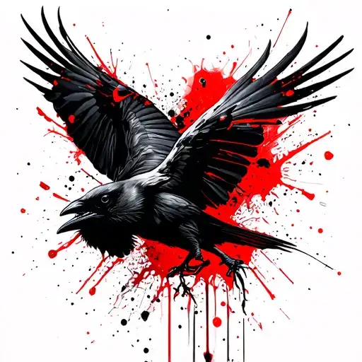 Raven Flying