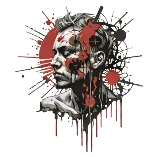 Godlike Figure Holding The Sun