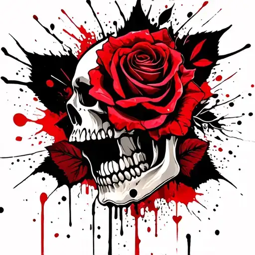 Love Skull Roses