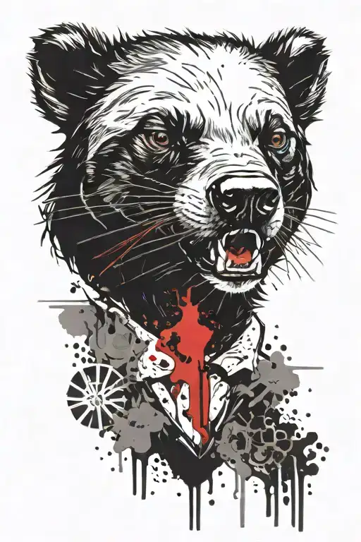 Honey Badger Tattoo Symbol