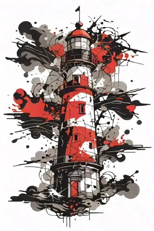 Lighthouse Stormy Condition