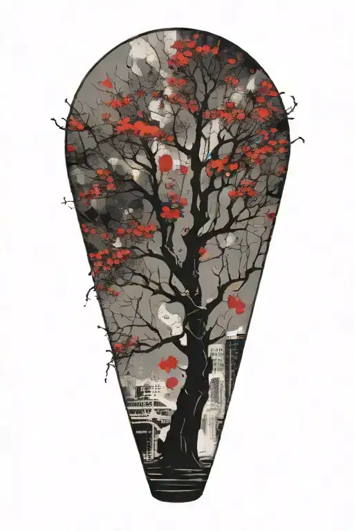 Trash Polka Sakura Tree