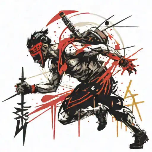 Warrior Script Scratch Ink