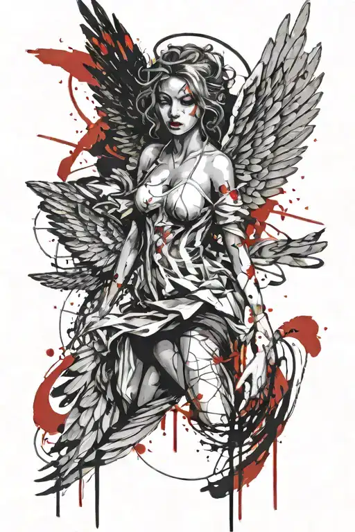 Sad Eyes Angel Wings