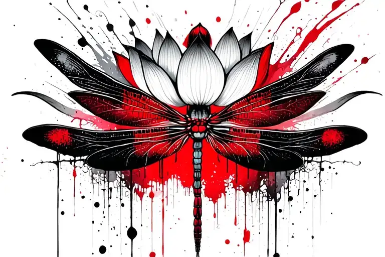 Lotus Dragonfly Perched