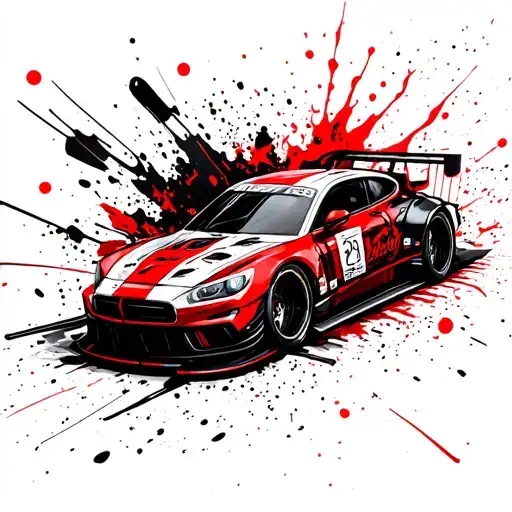 Dna Racing Car Speeding