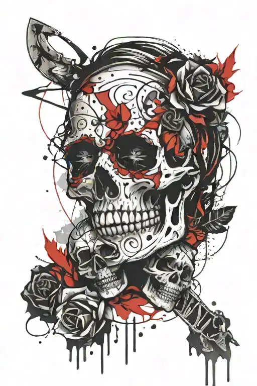 Girly Skull Soft Shading