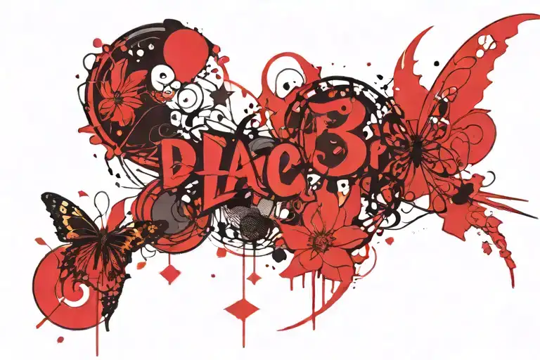 Fairy Wings And A Word Lush Life And A Number 3 And Dog Paws And A Mirror And A Kidney