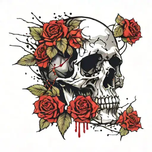 Skull And Roses