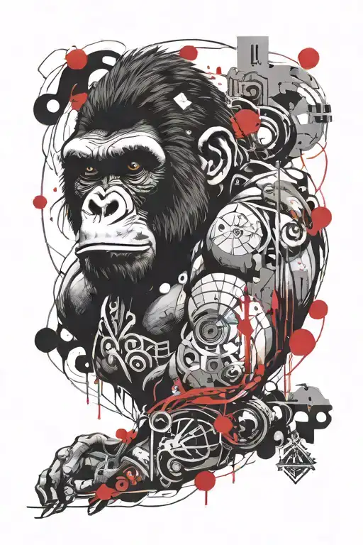 Hip Hop Gorila Artist Rapujuci