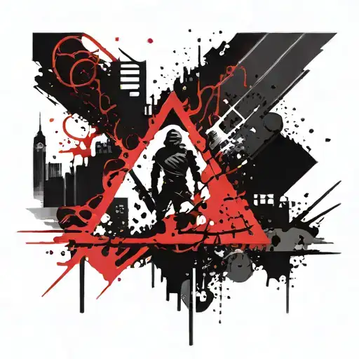 City Of Heroes Stalker Symbol With Splashes