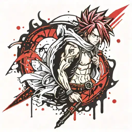 Fairy Tail Anime Tattoo Showcasing