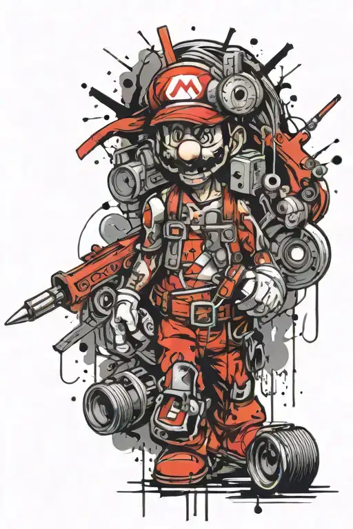 Mario And Tools Intertwined