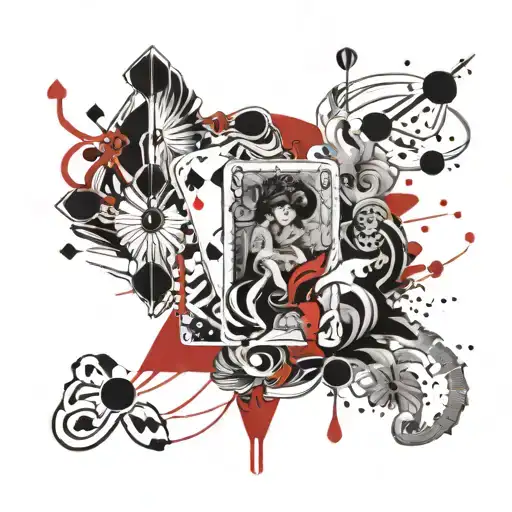 Aquarius And Royal Flush Hand