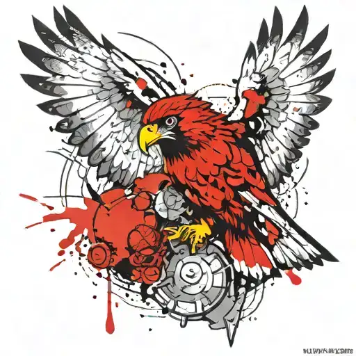 Hawk Tattoo Design