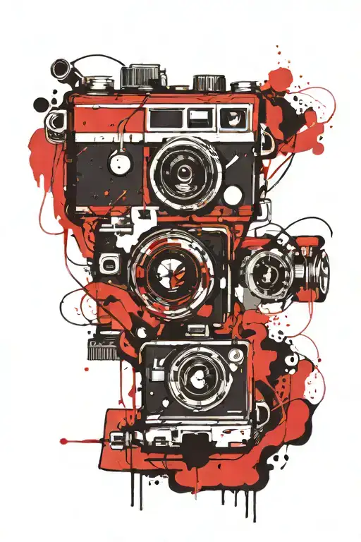 Film Camera Vinyl Music And Painting And Poetry I Only